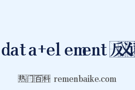 data+element反义词是什么意思的图片